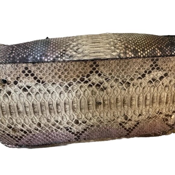 Ghibli Italy Genuine Python Multicolor/Metallic  Shoulder/Tote Bag - Picture 6 of 11